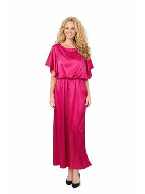 New Marina Modcloth Size 6 Dolman Sleeve Wide Leg Split Back Jumpsuit